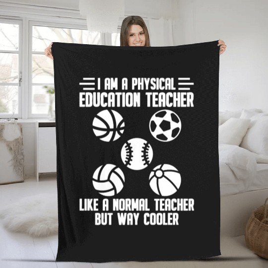 Physical Education Teacher Educator Professor Fleece Blankets