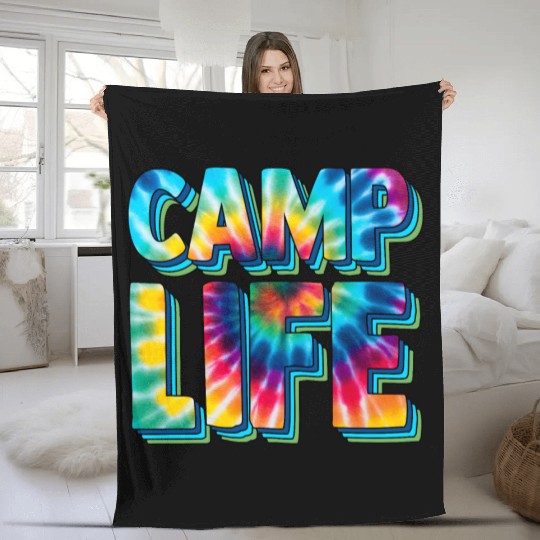 camp life,SUMMER Camp, fall camp,boy scouts,trekki Fleece Blankets