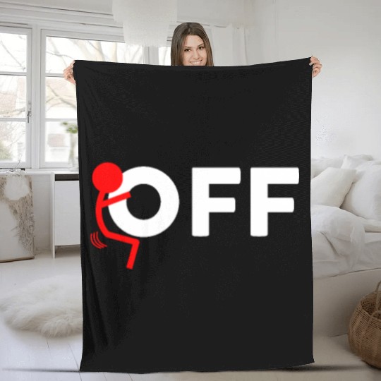 Fuck Off Fleece Blankets