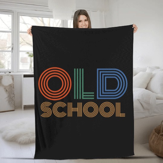 OLD SCHOOL Fleece Blankets
