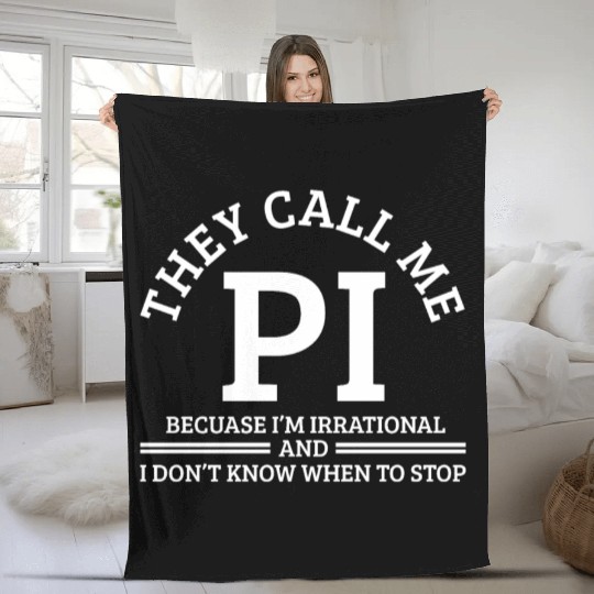 Pi Day Pi Math Fleece Blankets