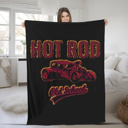 hot rod Fleece Blankets