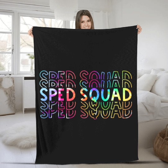 Sped Squad Special Ed Teacher Back To School 2021 Fleece Blankets