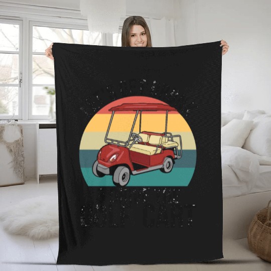 Let's Get Drunk Drive The Golf Cart Fleece Blankets