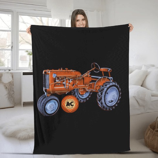 Allis Chalmers Tractor USA Fleece Blankets