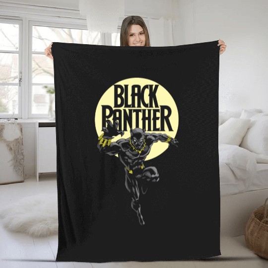 Black Panther Fleece Blankets