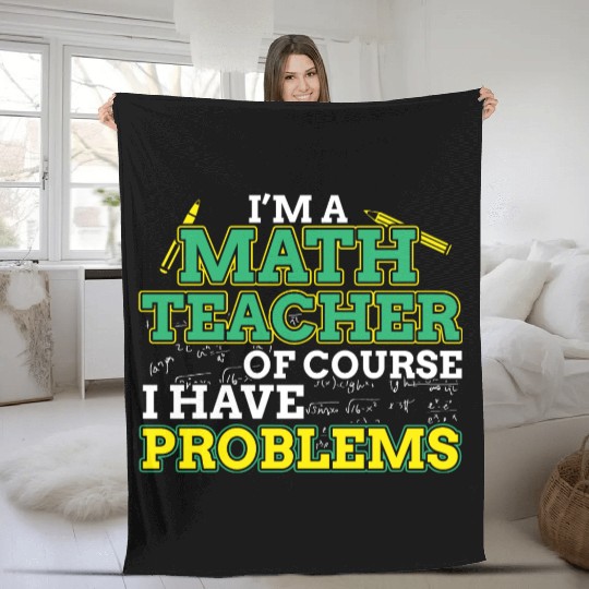 Math Teacher Math Teacher Fleece Blankets