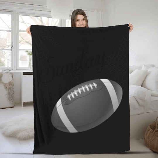 Football Sunday Time Fleece Blankets