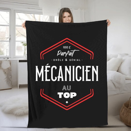 Mécanicien parfait et au top Fleece Blankets