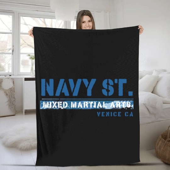 Navy St 2 Fleece Blankets