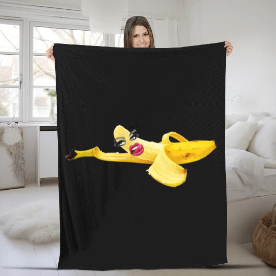 Seducing Banana Fleece Blankets