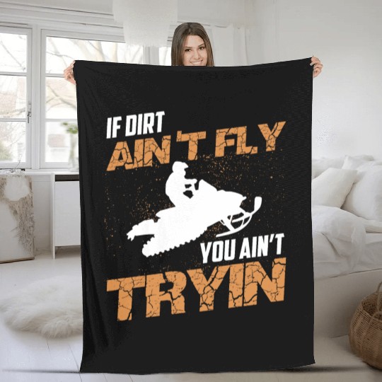 Dirt Bike Rider Gift Supercross MX Motocross Ride Fleece Blankets