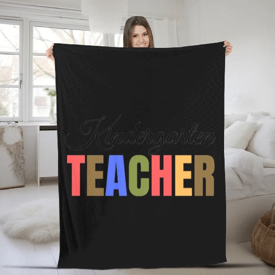 Kindergarten Teacher Fleece Blankets