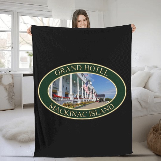 Grand Hotel on Mackinac Island, Michigan Fleece Blankets
