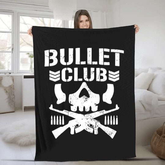 Japan Pro Wrestling Bullet Club Bone Soldier Fleece Blankets