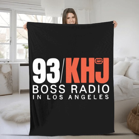 93 KHJ Boss Radio 2 Fleece Blankets