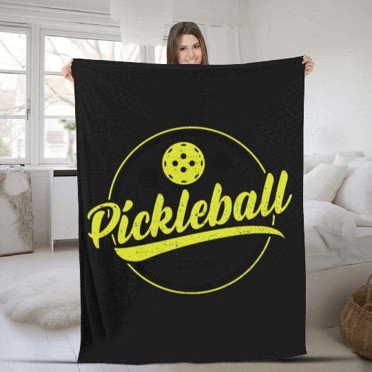 Pickleball Est 1965 - Hobbies Fleece Blankets