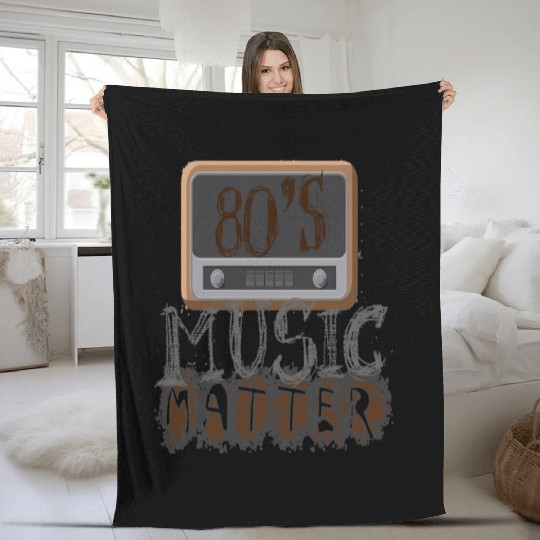80s music lover 80s music matters3 Fleece Blankets