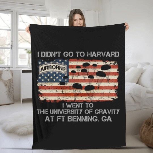 82nd Airborne Division US Army Veteran US Fleece Blankets