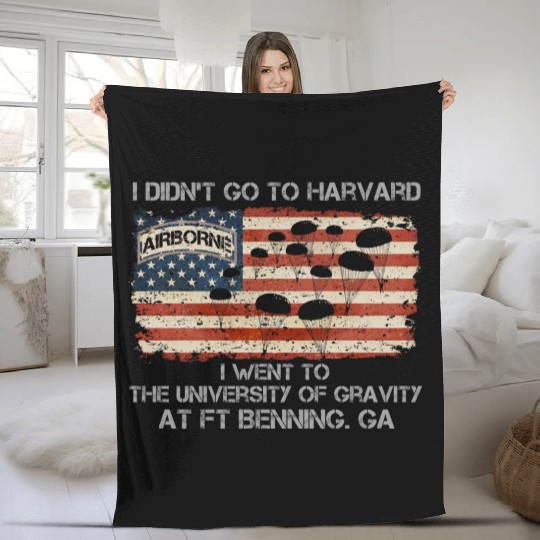 82nd Airborne Division US Army Veteran US Fleece Blankets