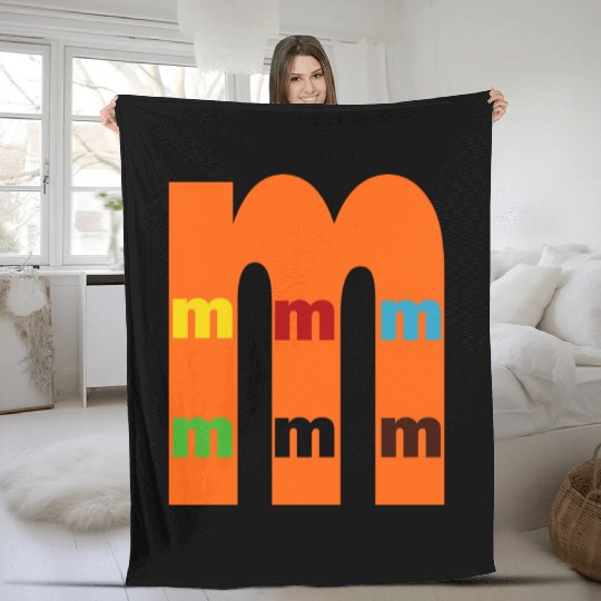 candy, chocolate, sweet, m&ms, Fleece Blankets