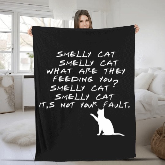 Smelly Cat Friends Tv Show Fleece Blankets