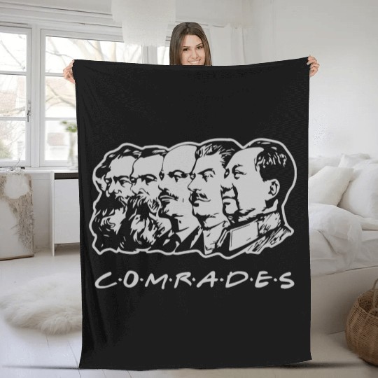 Communist Comrades Friends Fleece Blankets
