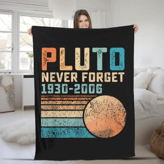 Pluto Never Forget Fleece Blankets