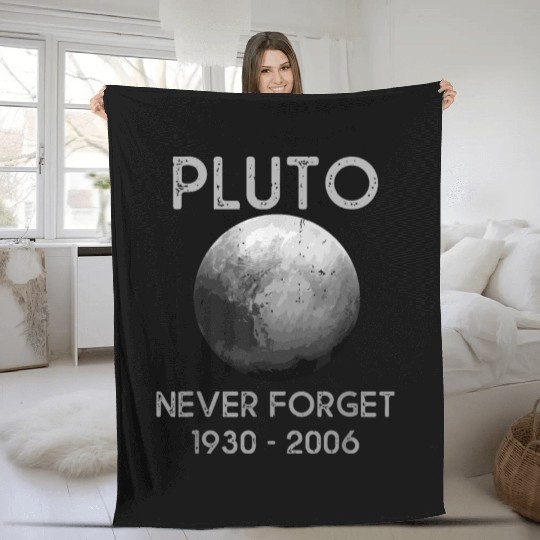 Pluto Never Forget Fleece Blankets
