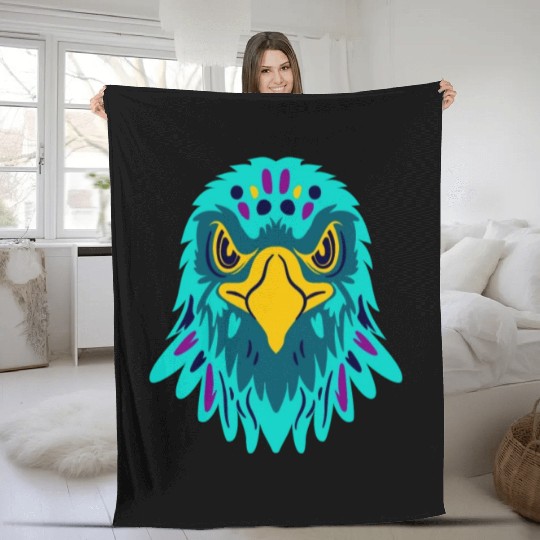 Banksy-Eagle Colors Fleece Blankets