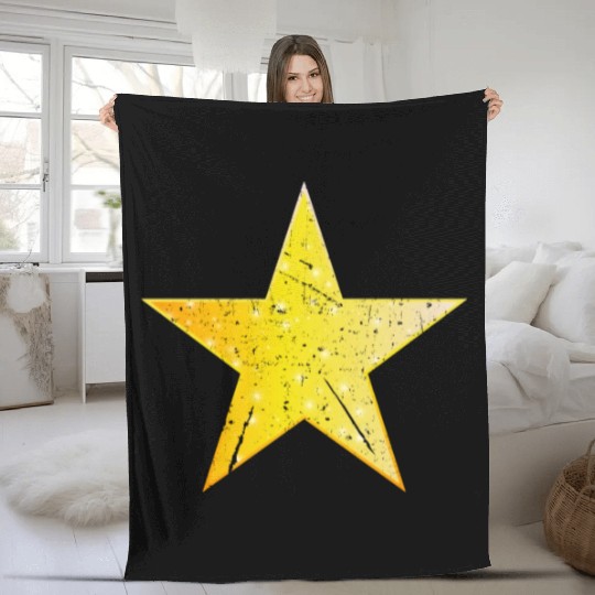Gold Star - Golden Star VINTAGE Fleece Blankets