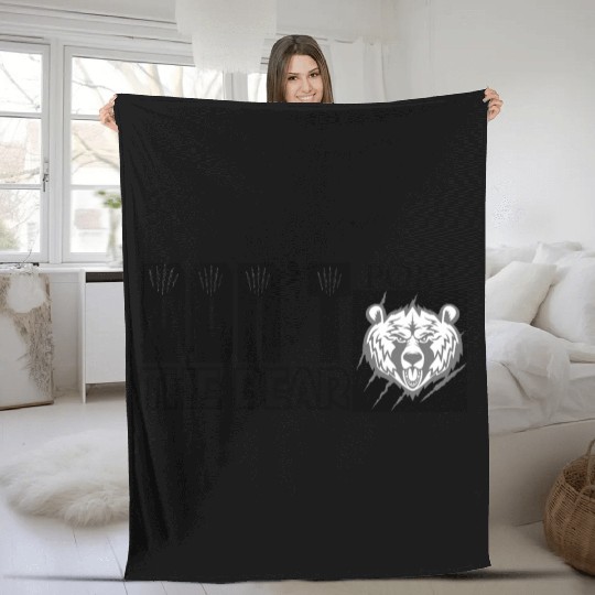 Dont Poke The Bear Fleece Blankets