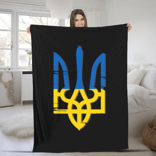 Ukraine Symbol Fleece Blankets
