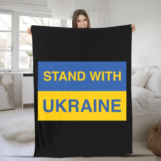 ! Stand With Ukraine Fleece Blankets