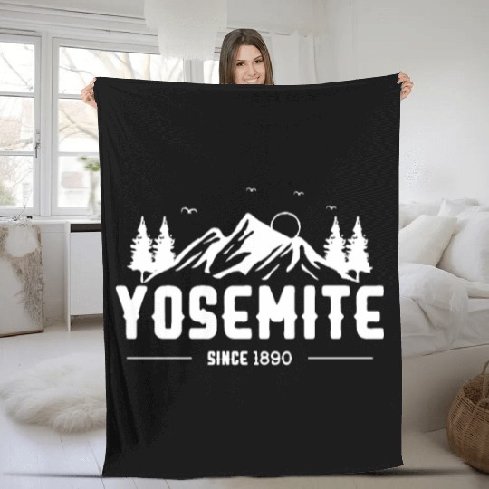 Yosemite National Park 1890 Fleece Blankets