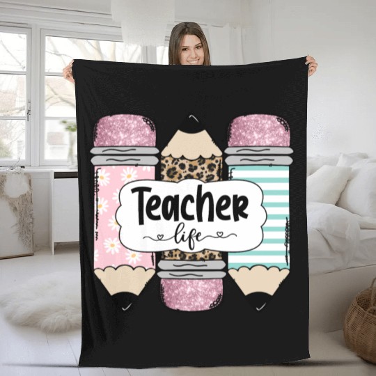 Teacherlife sublimation Fleece Blankets