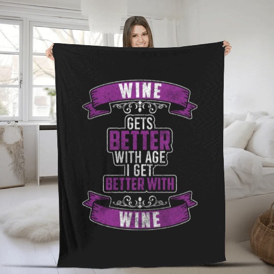 Alcohol Wine Beer Beer Bottle Fleece Blankets