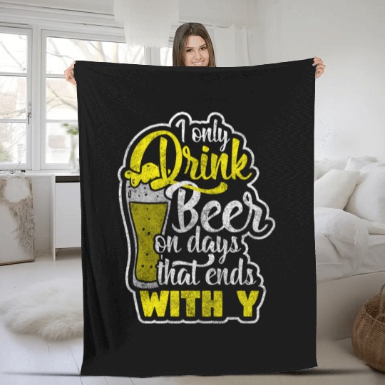 Alcohol Beer Disco Fleece Blankets