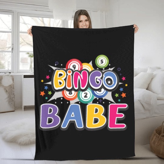 Bingo Card Game Grandma Bingo Player Bingo Cards Fleece Blankets