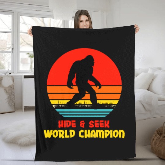 Hide Seek World Champion BigFoot Fleece Blankets