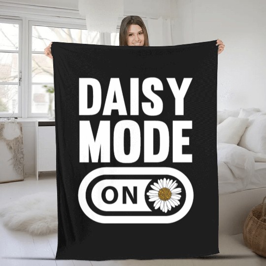 Daisy Garden Gardening Gardener Fleece Blankets