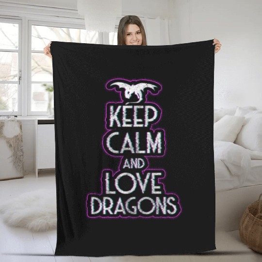 Dragon imagination dragon Fleece Blankets