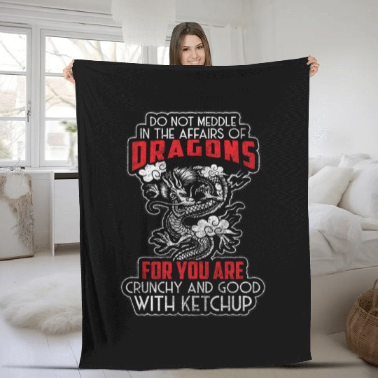 Dragon dragon Fleece Blankets