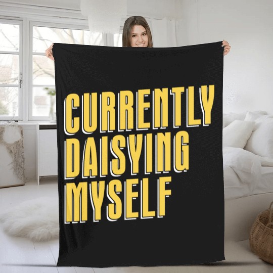 Daisy Garden Gardening Gardener Fleece Blankets