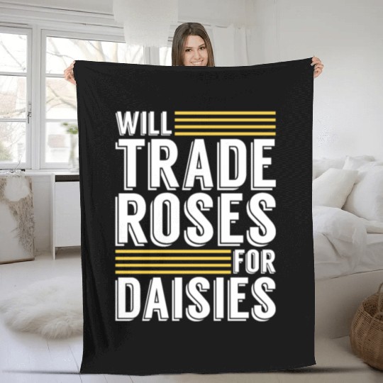 Daisy Garden Gardening Gardener Fleece Blankets