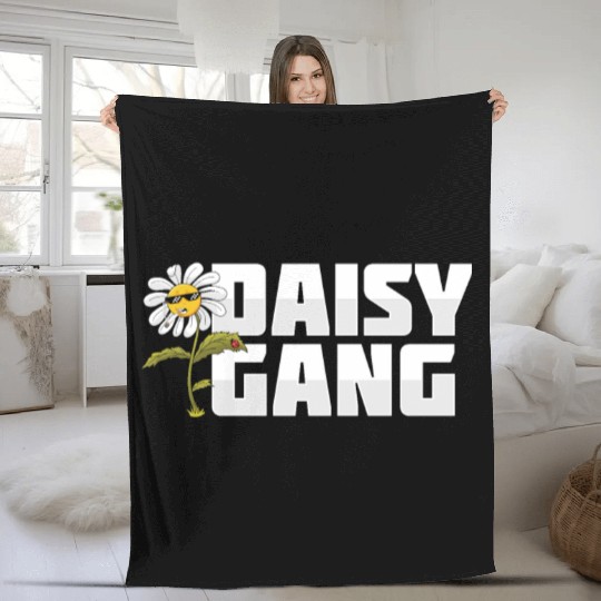 Daisy Garden Gardening Gardener Fleece Blankets