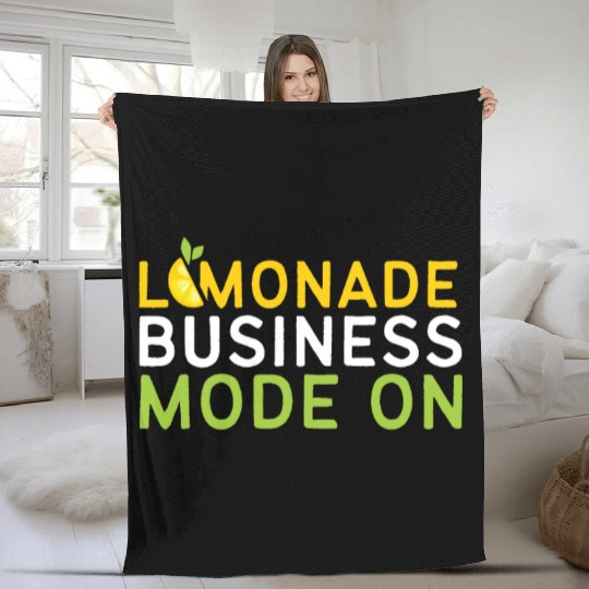 Lemonade Business Mode On Lemon Juice Boss Fleece Blankets