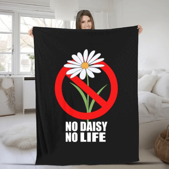 Daisy Garden Gardening Gardener Fleece Blankets