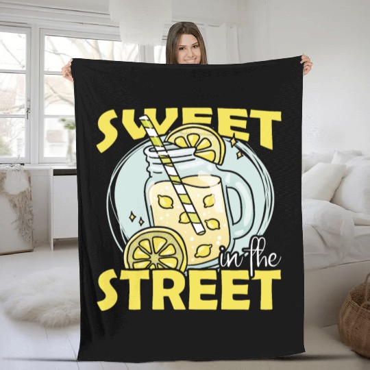 Sweet In The Street Lemon Juice Boss Lemonade Fleece Blankets
