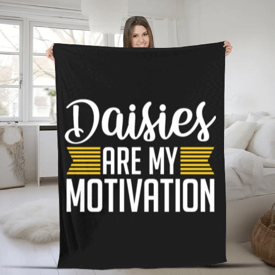 Daisy Garden Gardening Gardener Fleece Blankets